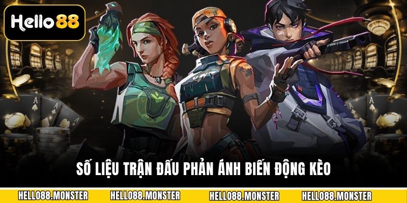 Số liệu trận đấu phản ánh biến động kèo