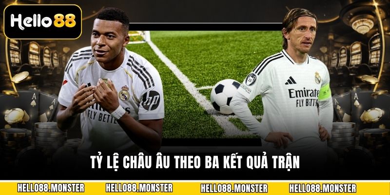 Tỷ lệ châu Âu theo ba kết quả trận